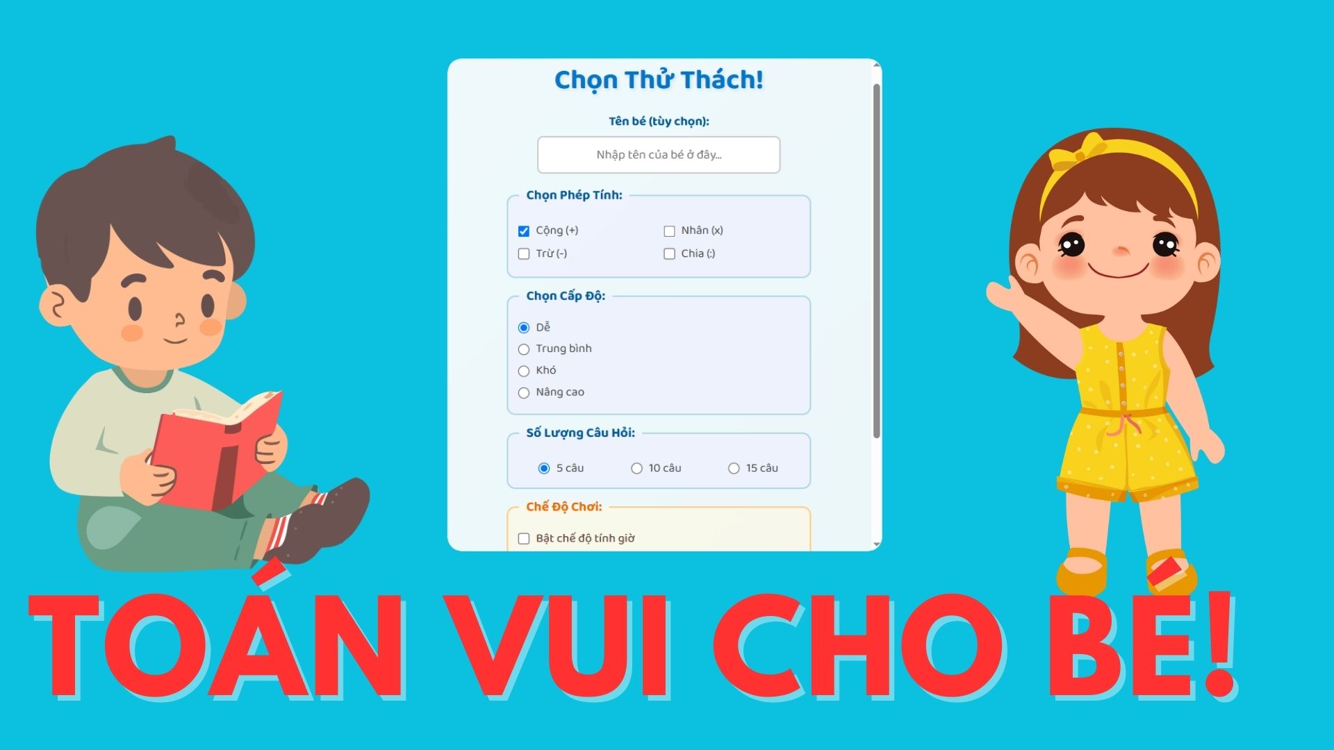 Toán vui cho bé